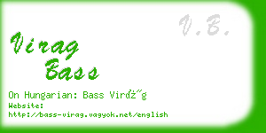 virag bass business card